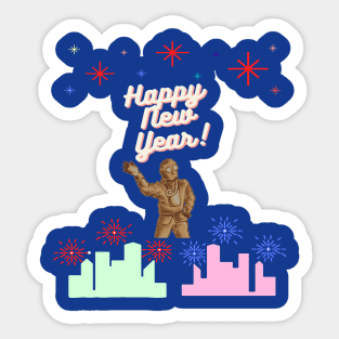 New year illustration Sticker